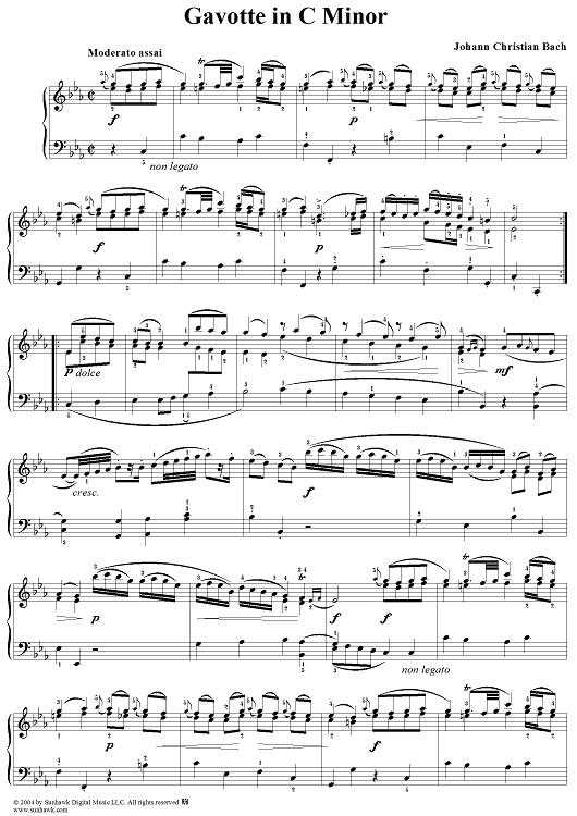 Jc bach viola concerto in c minor free sheet music